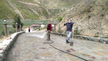 Baraj Tatil Köyü Duvar ve kayrak Taşı Çalışması